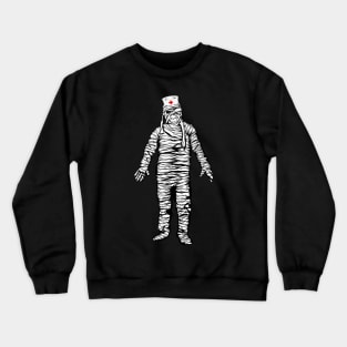 Funny Mummy Zombie Nurse Halloween Crewneck Sweatshirt